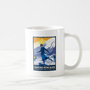 Vintages Chamonix- - Montblanc-Plakat Tasse