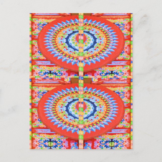 VINTAGES Chariot Wheel - Festivals Rajasthan Indie Postkarte (Vorderseite)