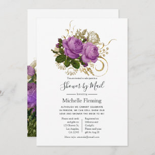 Vintages Chic Baby oder Brautparty per Mail Einladung