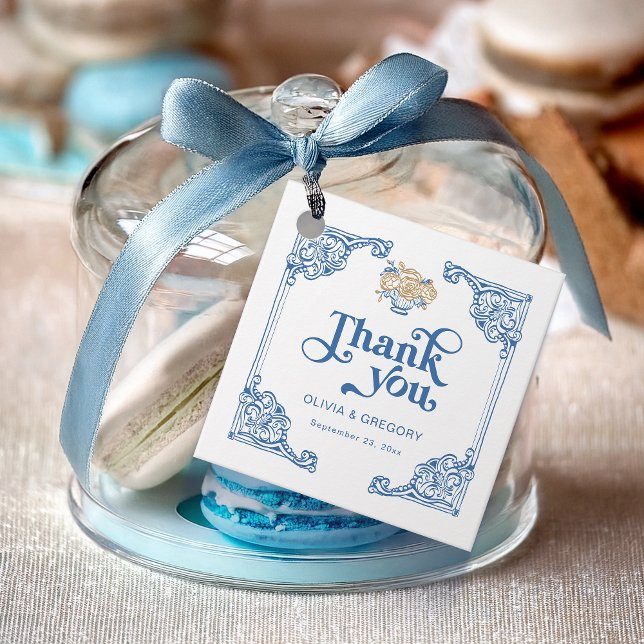 Vintages Chinoiserie Antique Frame Danke Geschenkanhänger (Von Creator hochgeladen)