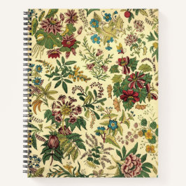 Vintages Chinoiserie Blumenmuster-Notebook Notizbuch