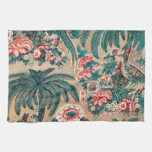 Vintages Chintz Floral Tropical Pattern Geschirrtuch
