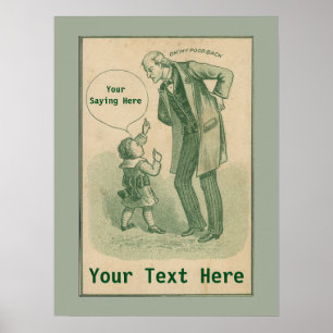 Vintages Chiropraktik-Werbungs-Plakat Poster