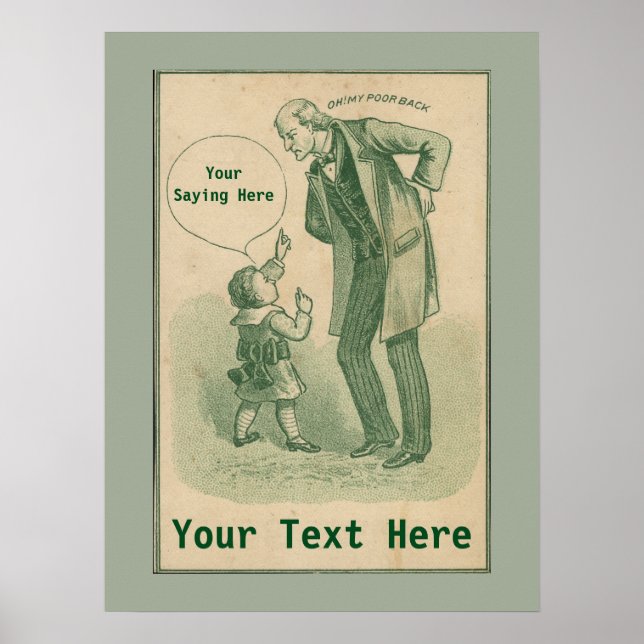 Vintages Chiropraktisches Werbeplakat Poster (Vorne)