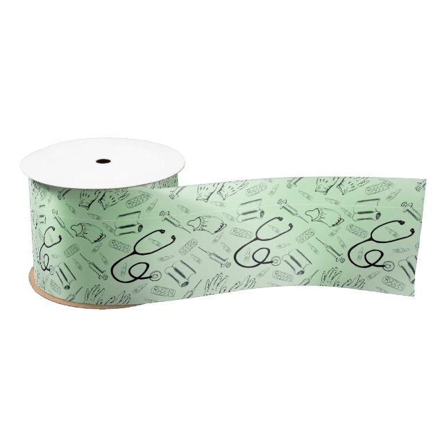 Vintages Chirurgband Satinband (Spule)