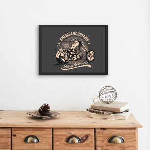 Vintages Chopper-Logo Poster