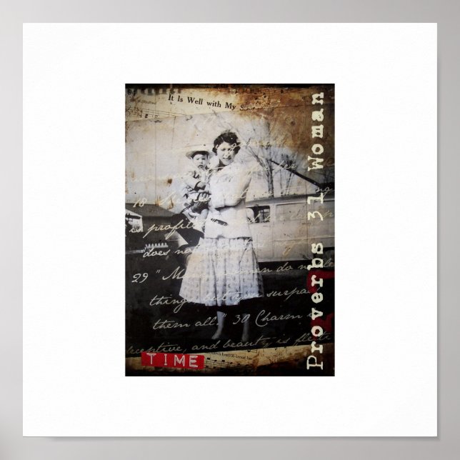 Vintages Christlich Art Poster (Vorne)