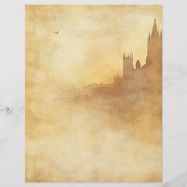 Vintages Christliches Stationery Bieters Journal (Vorderseite)