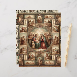 Vintages Christliches Weihnachtsbuch