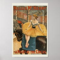 Vintages Circus Ad Poster