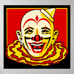 Vintages Circus Clown-Poster Poster