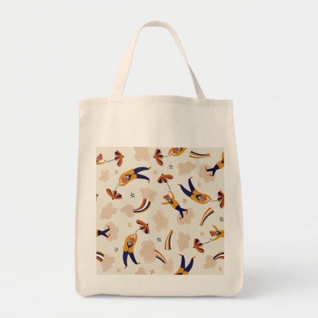 Vintages Circus Karneval Clown-Party Tragetasche (Vorne)