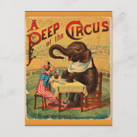 Vintages Circus Poster: Circus Elephant