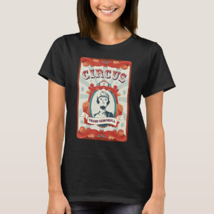 Vintages Circus Staff Abzeichen Cannonball T-Shirt
