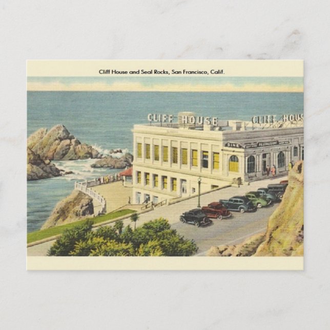 Vintages Cliff House San Francisco Postcard Postkarte (Vorderseite)