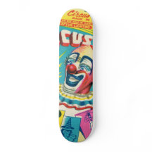 Vintages Clown-Skateboard
