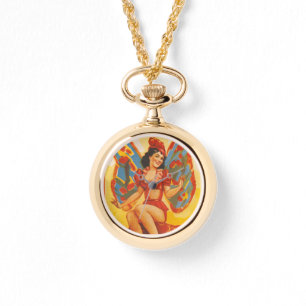 Vintages Clyde Beatty Circus Poster Armbanduhr