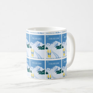 Vintages Colorado Adventure - Retro Travel Poster Kaffeetasse