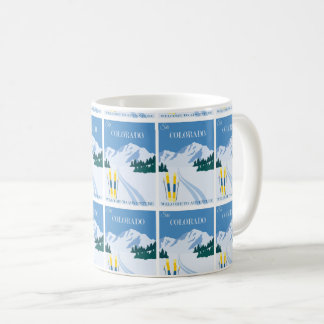 Vintages Colorado Adventure - Retro Travel Poster Kaffeetasse
