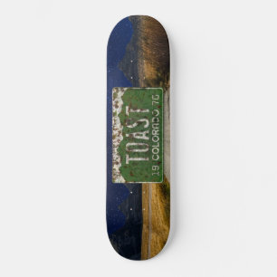 Vintages Colorado Automotive License Plate Skateboard