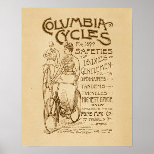 Vintages Columbia-Sicherheitstrainer und Art-Poste Poster