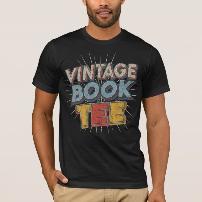 Vintages Comic Book Slogan T-Shirt (Vorderseite)