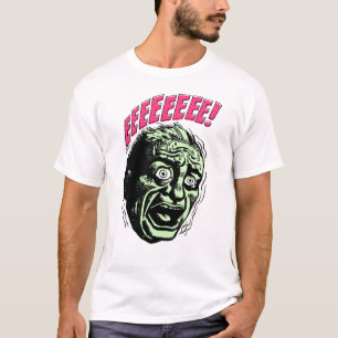 Vintages Comic erschrockener Typ T-Shirt