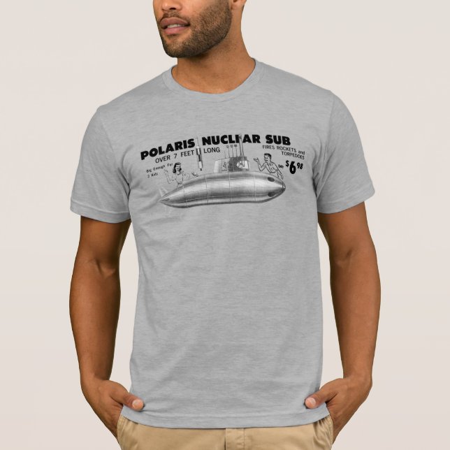 Vintages Comic "Polaris Nuklear Sub" Buchanzeigen  T-Shirt (Vorderseite)