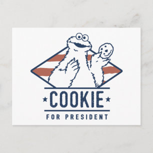 Vintages Cookie-Monster für den Präsidenten Postkarte