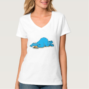 Vintages Cookie Monster Plate T-Shirt