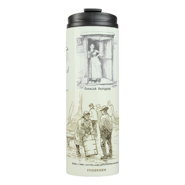 "Vintages Cornish Life" Thermosbecher (Vorderseite)