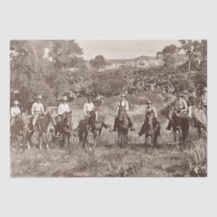 Vintages Cowboys-Tissue Paper Seidenpapier