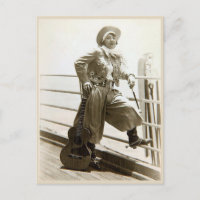 Vintages Cowgirl mit Guitar Foto