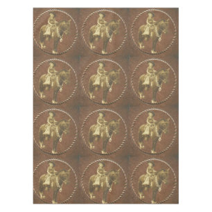 Vintages Cowgirl Tischdecke