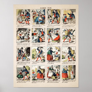 Vintages Creepy Father Flog Poster