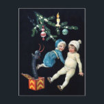 Vintages Creepy Krampus Toy Postkarte<br><div class="desc">Hochwertiges,  individuell restauriertes Vintage-Image.</div>