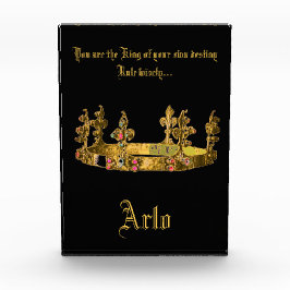 Vintages Crown-Geschenk Personalisiertes Foto Bloc