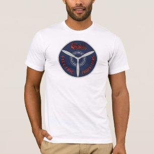 Vintages Curtiss Propeller-Shirt-vordere/hintere T-Shirt