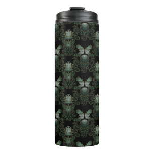 Vintages Damask-Muster Thermosbecher