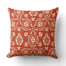 Vintages Damaskusmuster - Terracotta & Creme