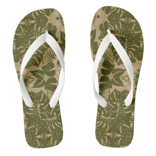 Vintages Damastmuster der Kunst Flip Flops