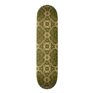 Vintages Damastmuster der Kunst Skateboard