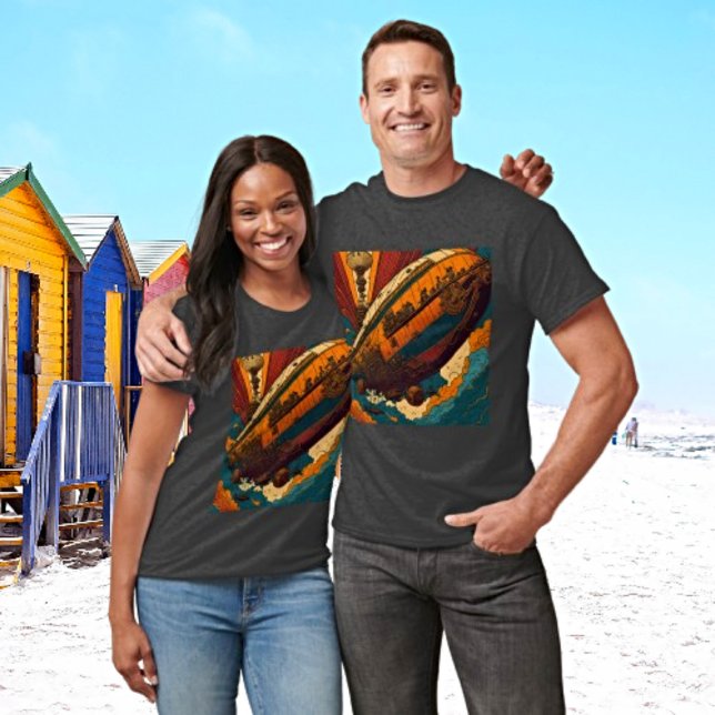 Vintages Dampfflugschiff-Adventure T-Shirt (Von Creator hochgeladen)