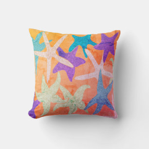 Vintages Dancing Starfish Throw Kissen