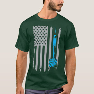 Vintages Dart American Flag Graphic T-Shirt