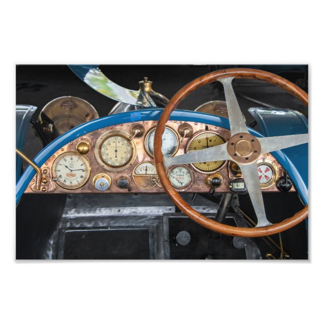 Vintages Dashboard Fotodruck (Vorne)