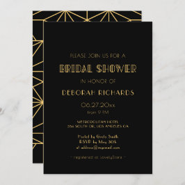 Vintages Deko-Brautparty der 1920er Jahre Einladung