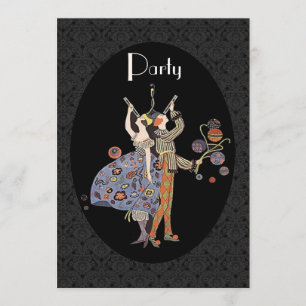 Vintages Deko-Party der Kunst-WW1 personalisiert Einladung