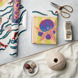 Vintages Deko- und Jugendstil Geschenkpapier