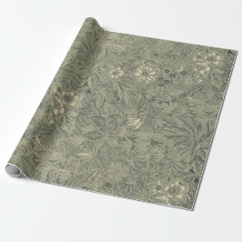 Vintages Dekorationsmuster rustikales botanisches Geschenkpapier